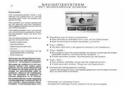 Citroën Xsara Navigatie, Boordcomputer en Autoradio Handleiding 2003
