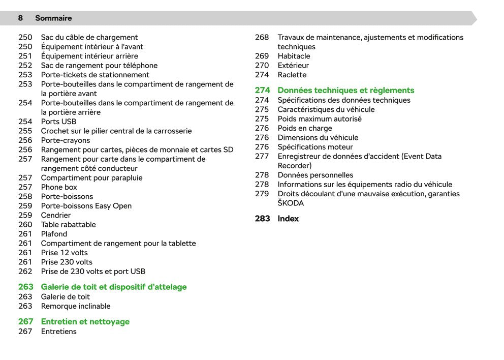 2020-2021 Skoda Enyaq iV Gebruikershandleiding | Frans