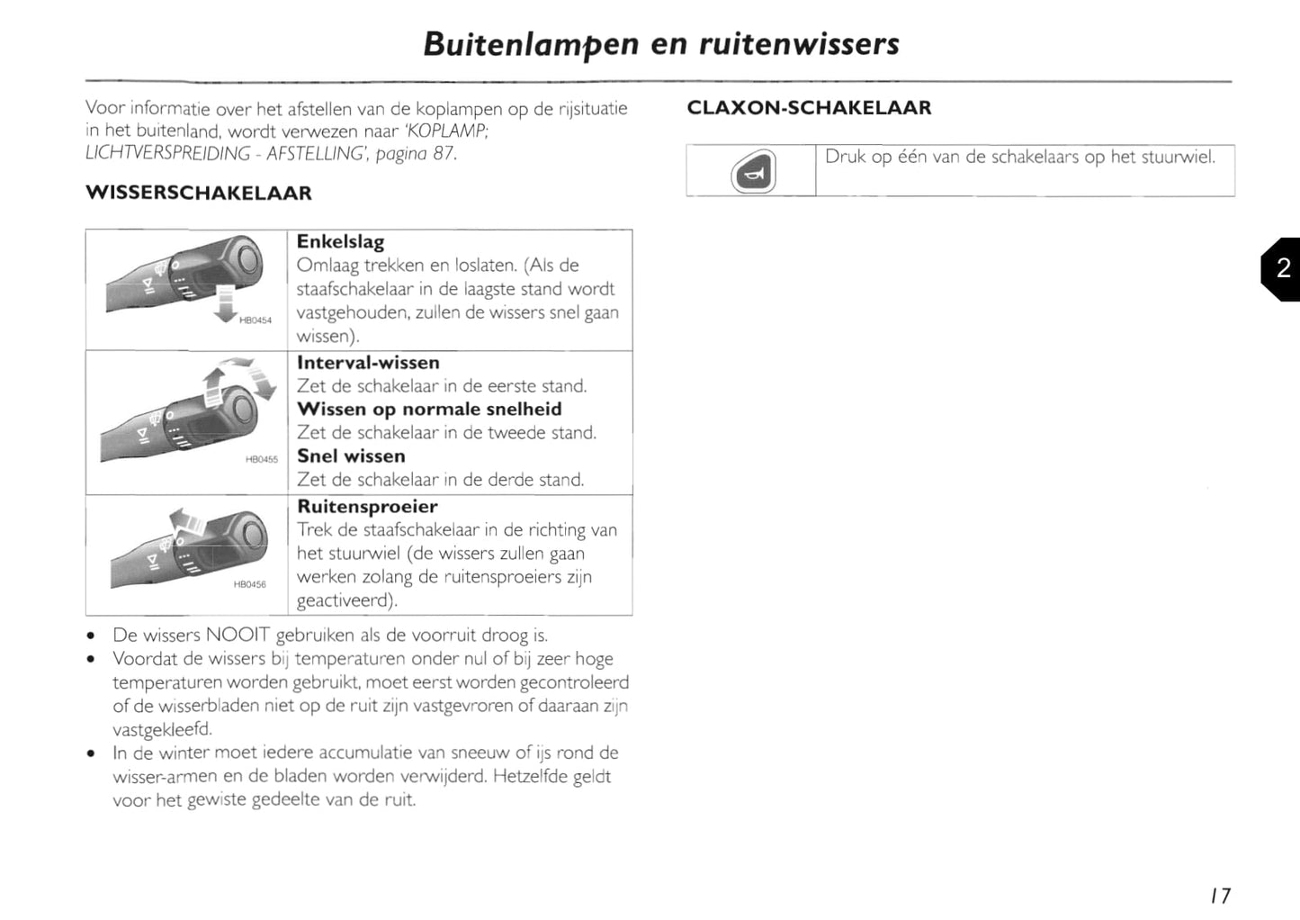 2002-2005 MG TF Owner's Manual | Dutch