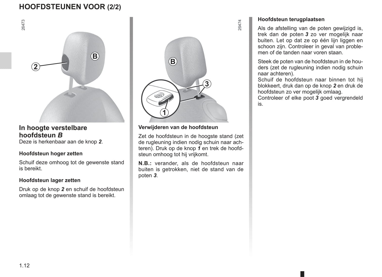 2011-2012 Renault Twingo Owner's Manual | Dutch