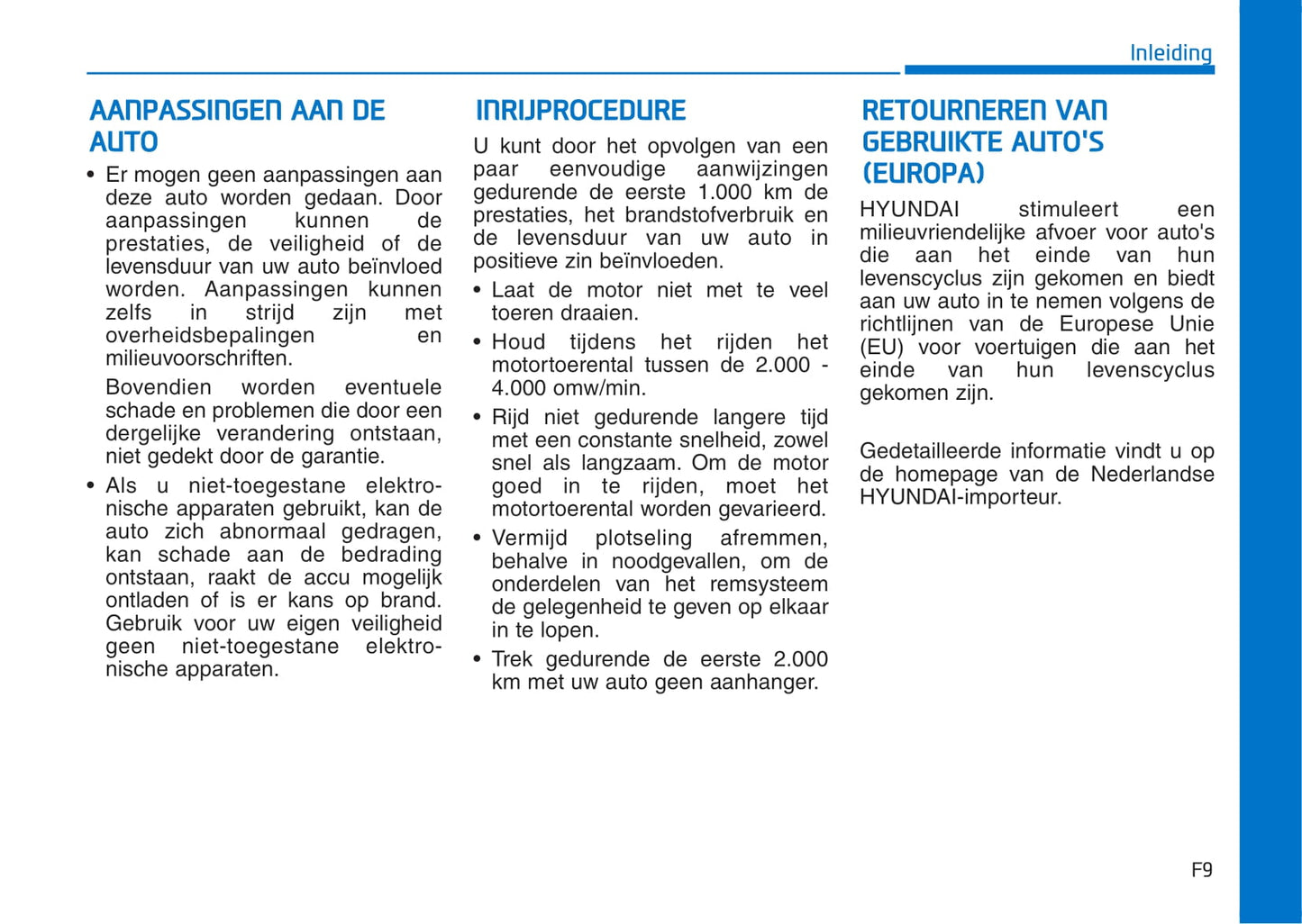 2017-2021 Hyundai Kona Owner's Manual | Dutch