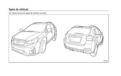 2017 Subaru Crosstrek Gebruikershandleiding | Frans