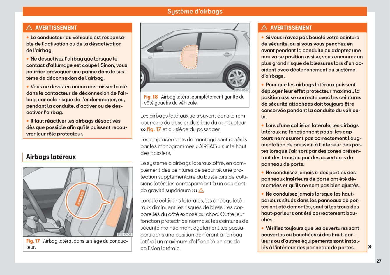 2019-2020 Seat Mii Electric Owner's Manual | French