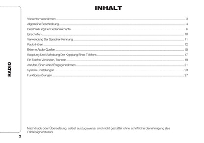 Fiat Talento navigation Bedienungsanleitung 2016 - 2022