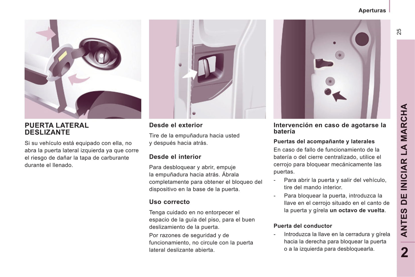 2014-2016 Citroën Jumpy/Dispatch Owner's Manual | Spanish