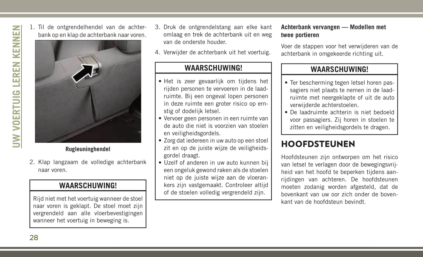 2007-2019 Jeep Wrangler Gebruikershandleiding | Nederlands