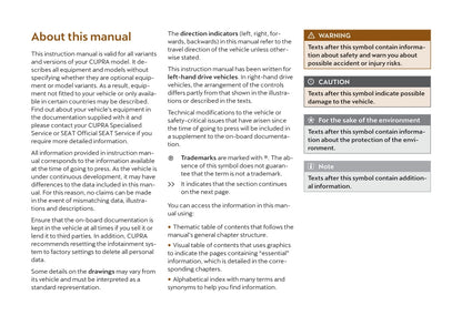 2022 Cupra Leon Owner's Manual | English