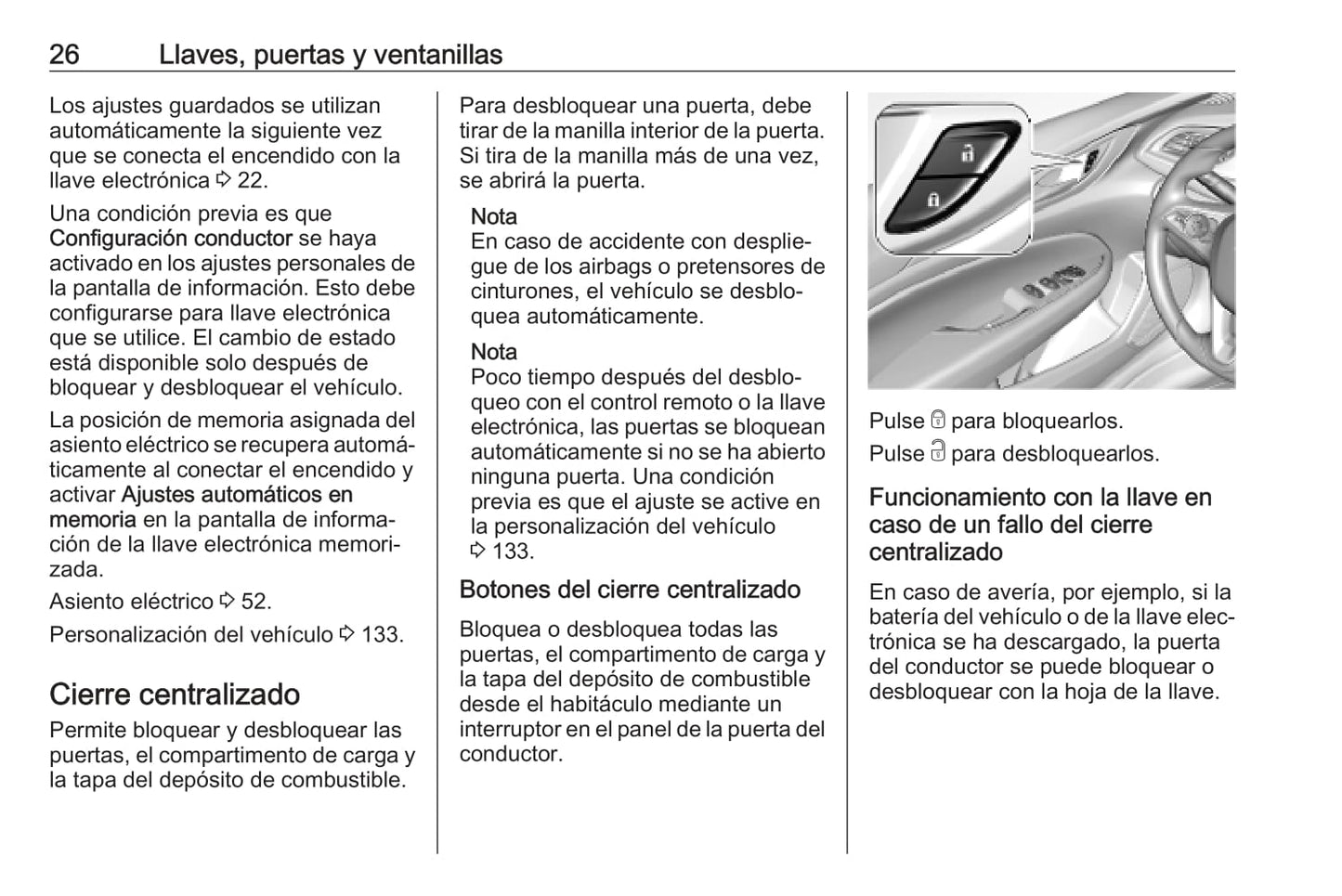 2019 Opel Insignia Owner's Manual | Spanish
