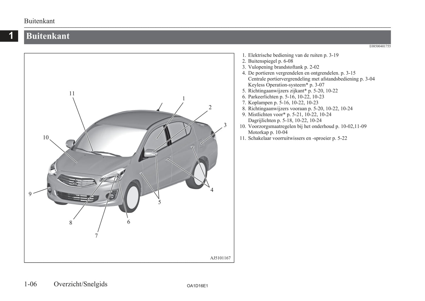 2013-2016 Mitsubishi Attrage Owner's Manual | Dutch