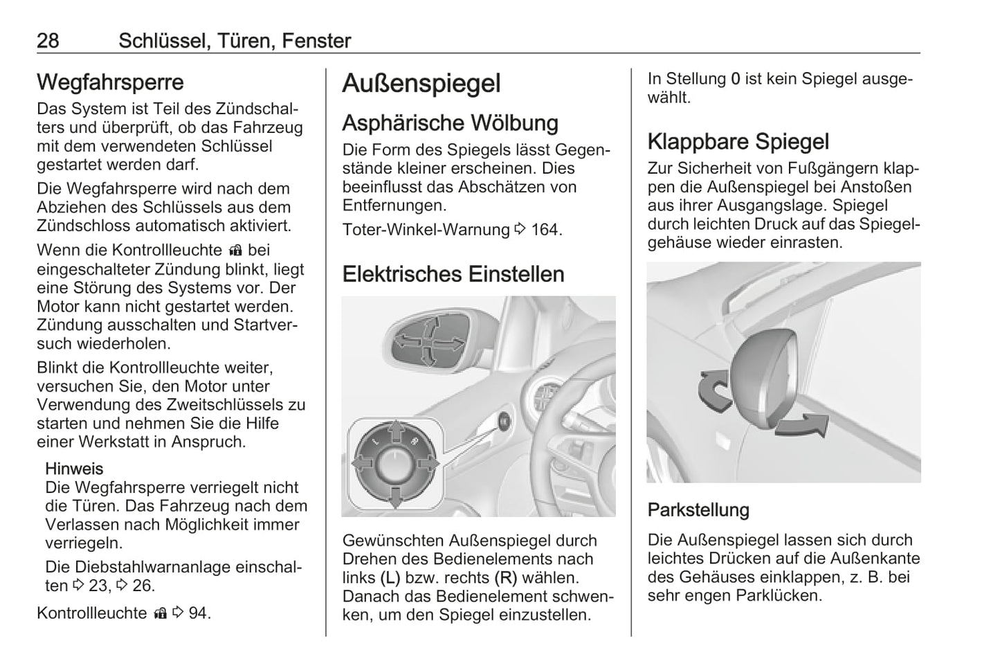 2018-2019 Opel Adam Owner's Manual | German