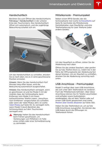 2019 Tesla Model 3 Owner's Manual | German