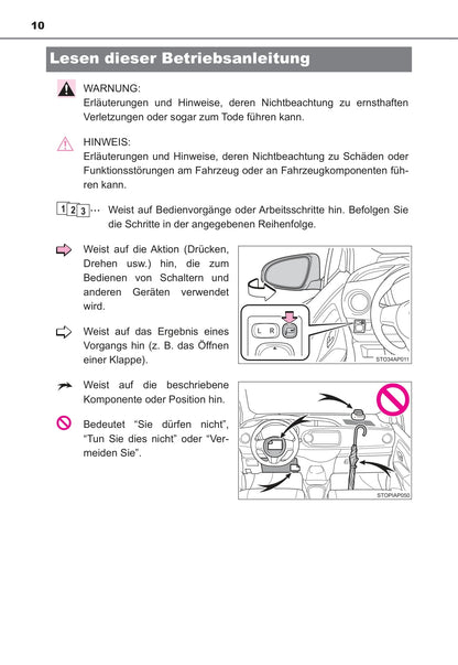 2016-2017 Toyota Yaris Hybrid Bedienungsanleitung | Deutsch