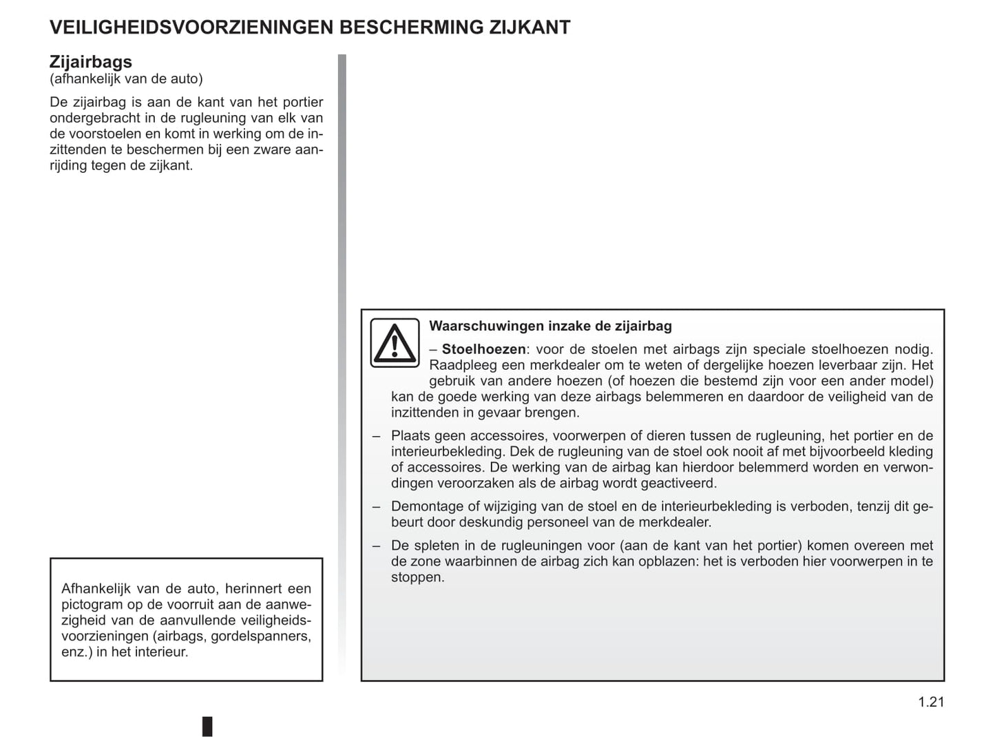 2011-2012 Renault Kangoo Be Bop Owner's Manual | Dutch
