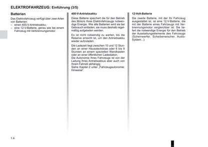 2009-2014 Renault Fluence Z.E. Manuel du propriétaire | Allemand