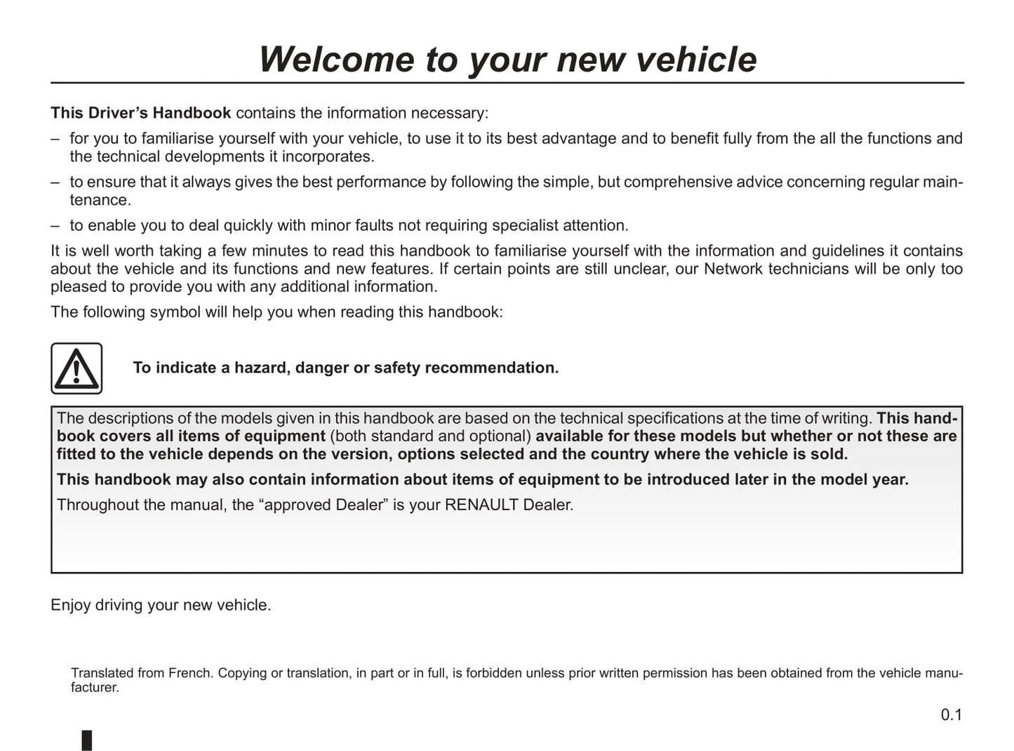 2013-2014 Renault Twingo Owner's Manual | English