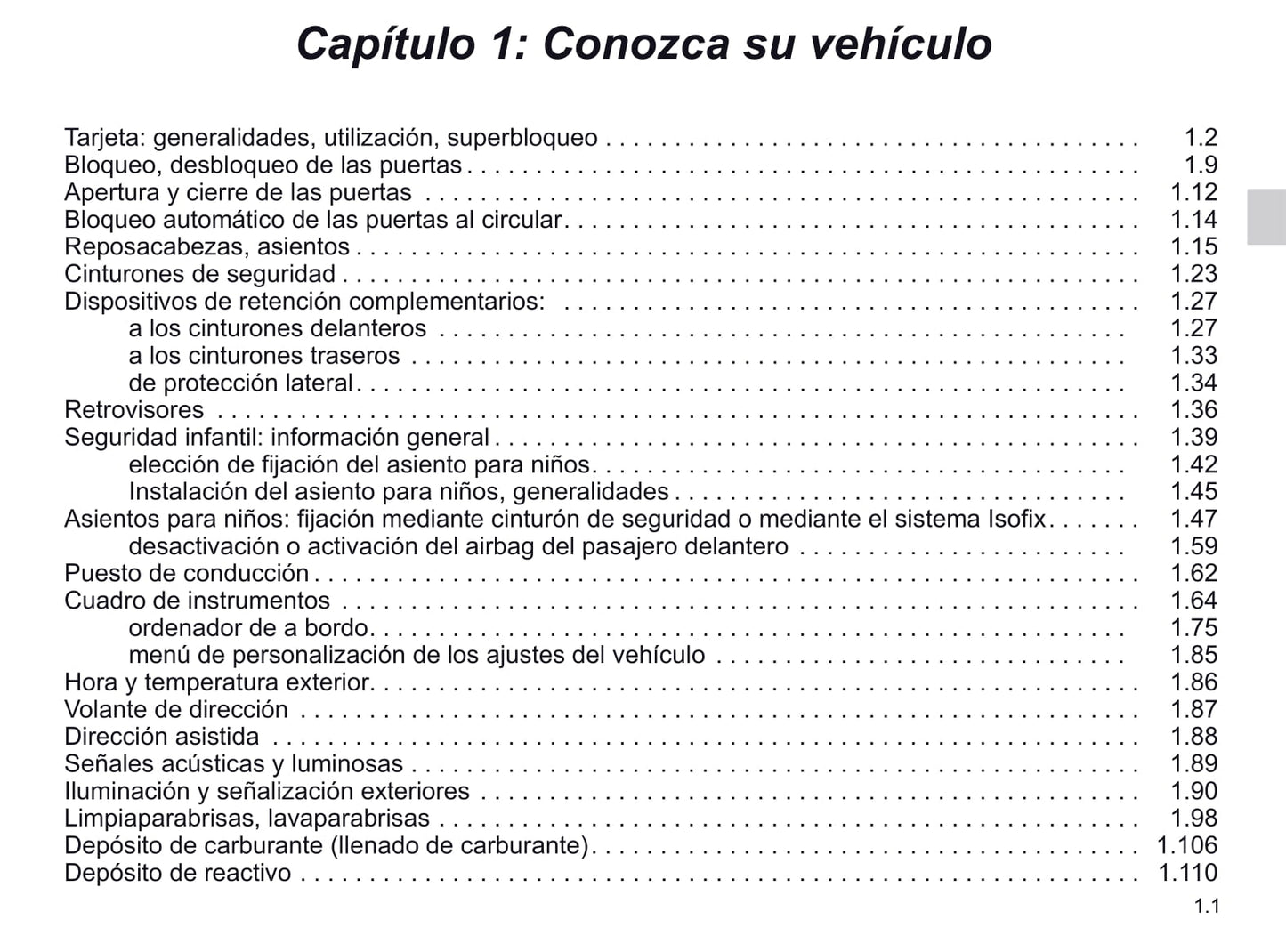 2019-2020 Renault Espace Gebruikershandleiding | Spaans