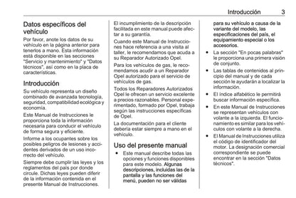 2017 Opel Combo Owner's Manual | Spanish
