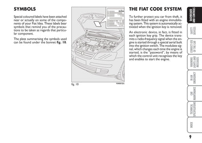 2008-2009 Fiat Idea Gebruikershandleiding | Engels