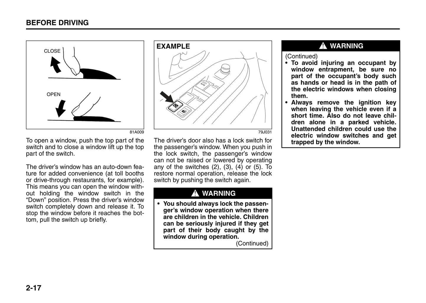 2008 Suzuki SX4 Owner's Manual | English
