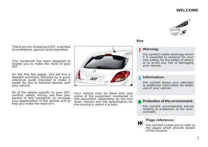 2011-2014 Peugeot 207/207 SW Gebruikershandleiding | Engels