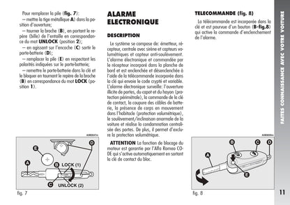 2004-2007 Alfa Romeo 156 Bedienungsanleitung | Französisch