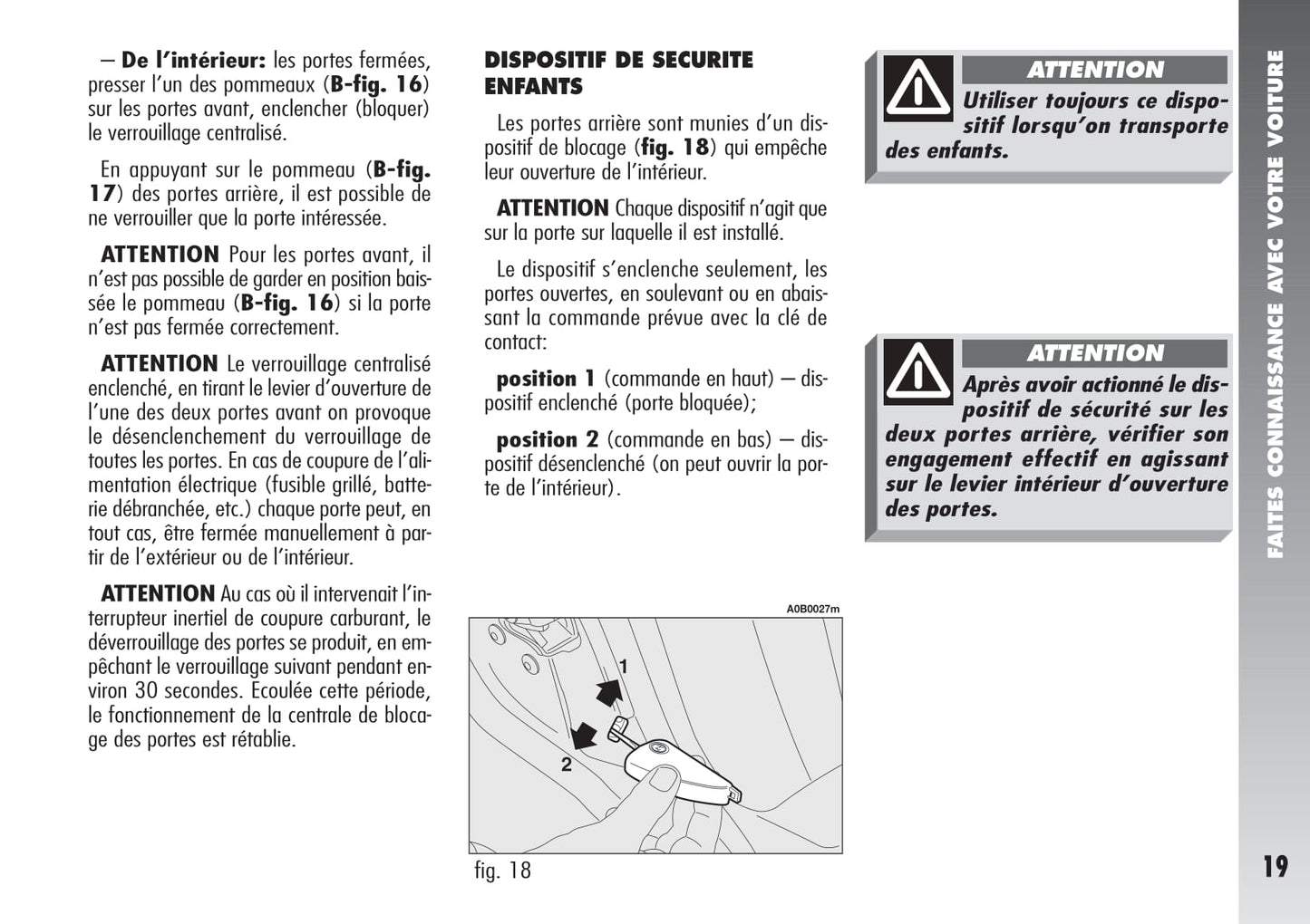 2004-2007 Alfa Romeo 156 GTA Owner's Manual | French