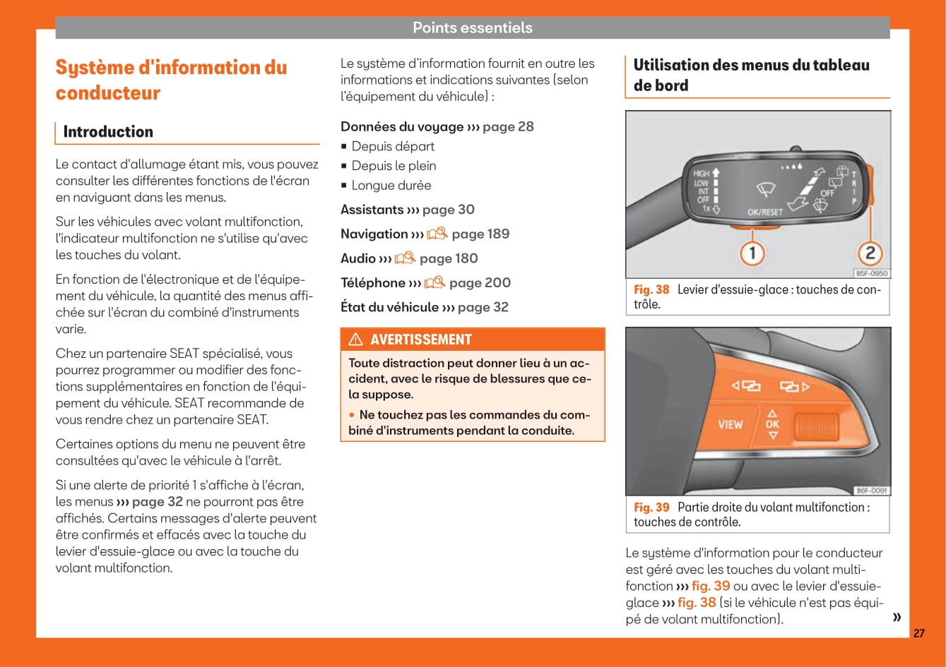 2018-2019 Seat Toledo Owner's Manual | French