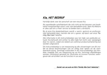 2019-2020 Kia Sorento Bedienungsanleitung | Niederländisch