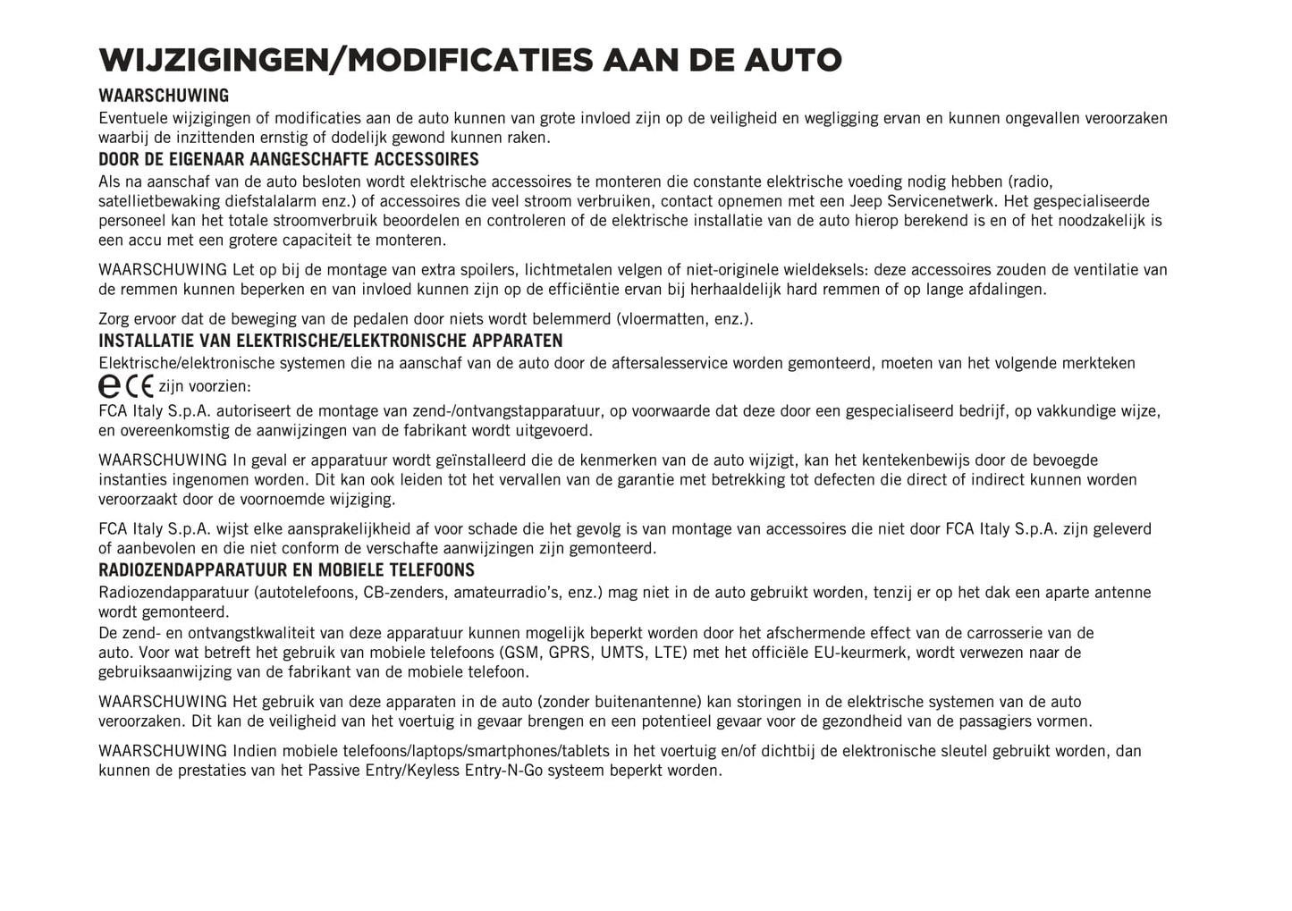 2020-2023 Jeep Compass Manuel du propriétaire | Néerlandais
