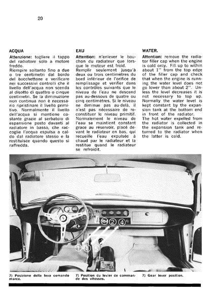 1965 Ferrari 275 GTB/275 GTS Bedienungsanleitung | Englisch