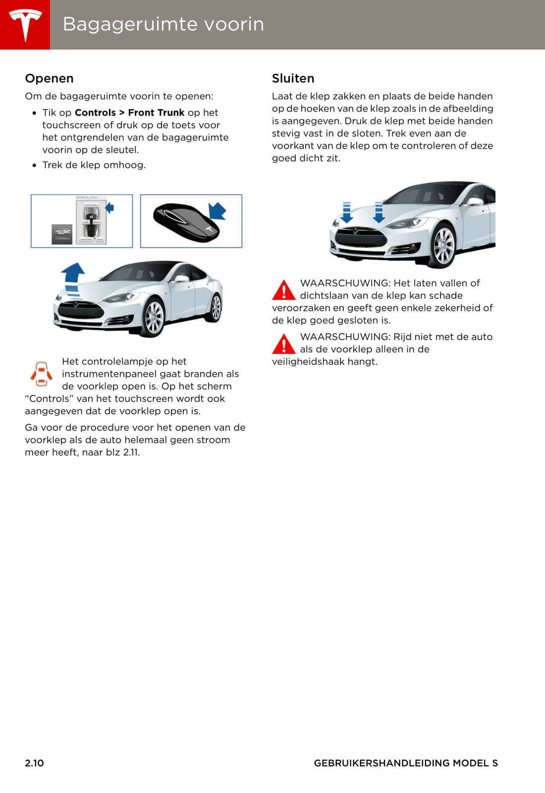2013-2016 Tesla Model S Gebruikershandleiding | Nederlands