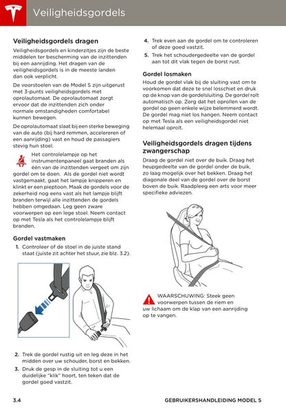 2013-2016 Tesla Model S Manuel du propriétaire | Néerlandais