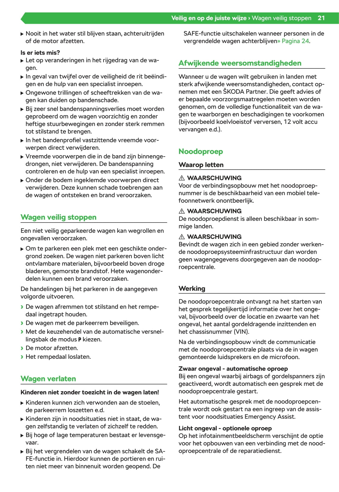 2020-2021 Skoda Octavia Gebruikershandleiding | Nederlands
