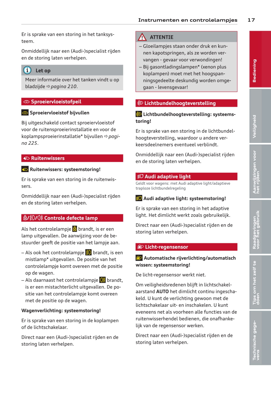 2010-2013 Audi A8/S8 Bedienungsanleitung | Niederländisch