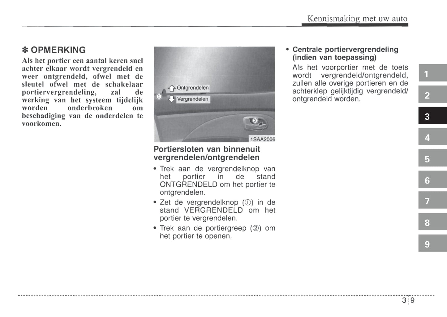 2004-2005 Kia Picanto Gebruikershandleiding | Nederlands