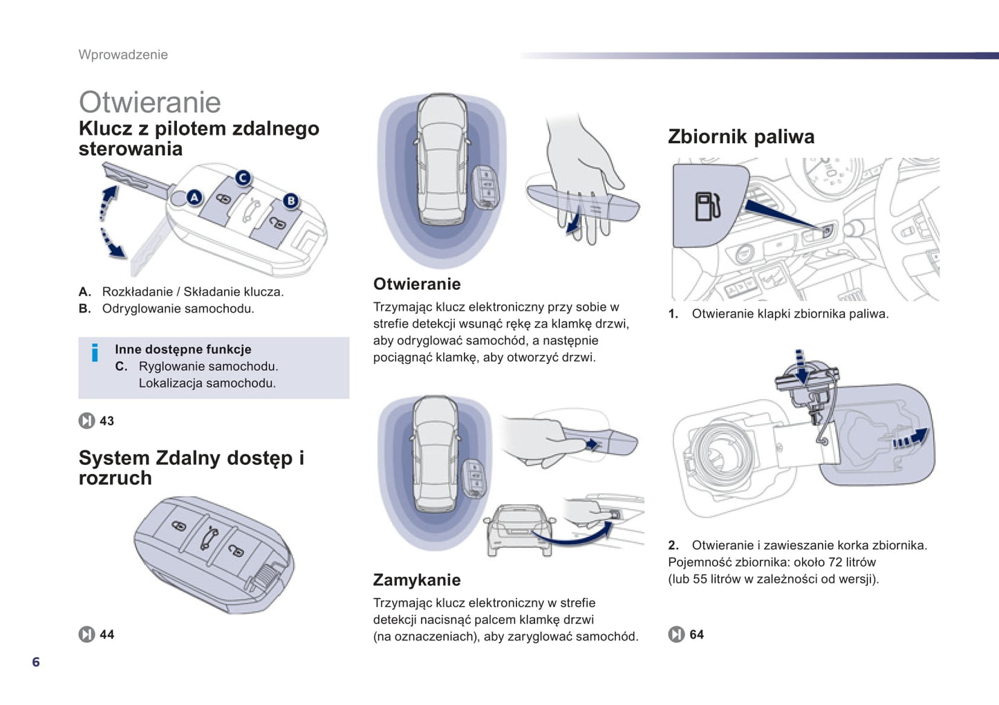 2012-2014 Peugeot 508 Bedienungsanleitung | Polnisch