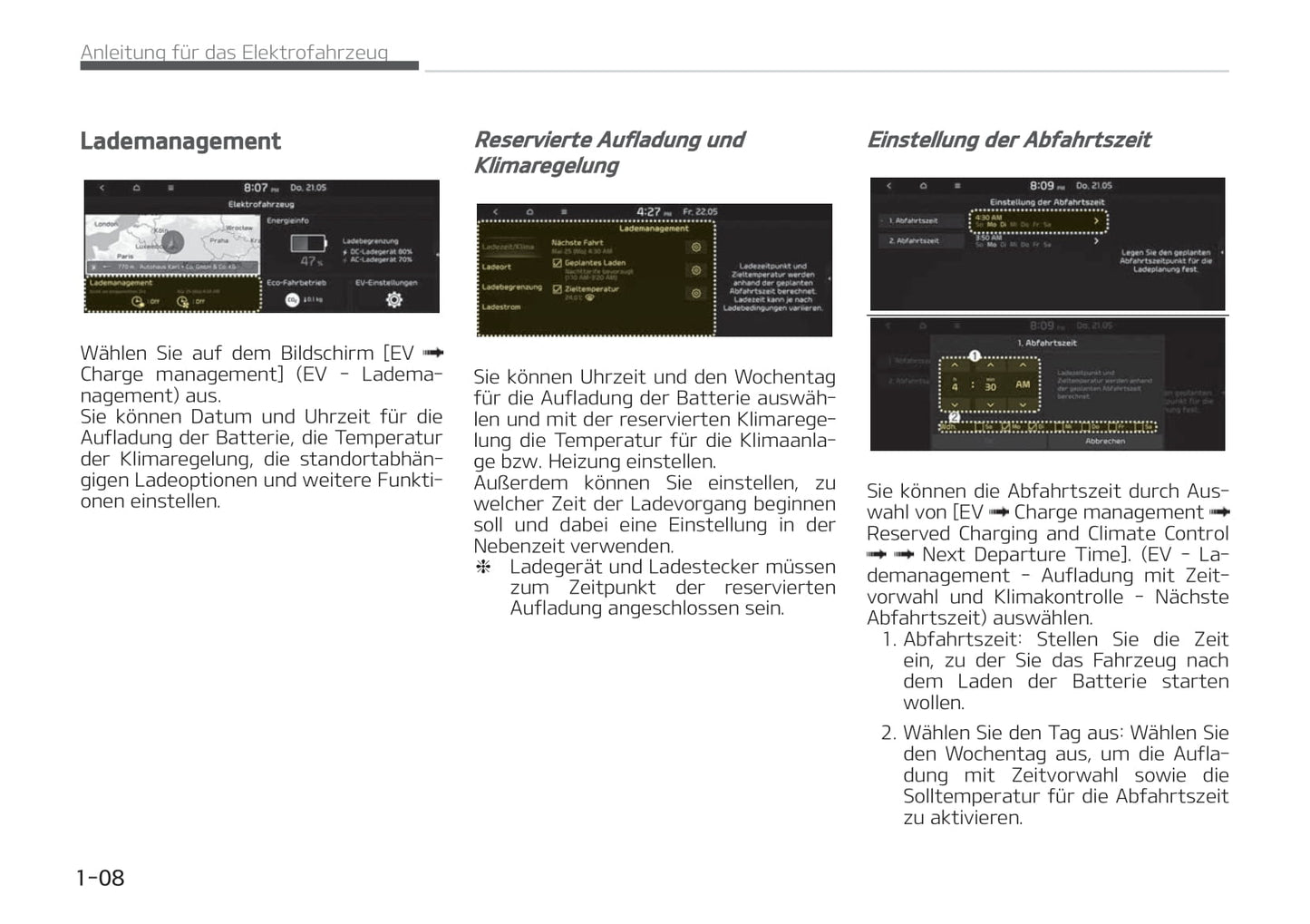 2021-2022 Kia e-Niro Gebruikershandleiding | Duits