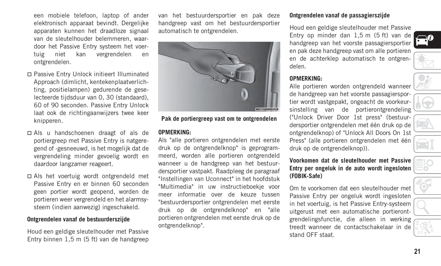 2019-2020 Jeep Wrangler Owner's Manual | Dutch