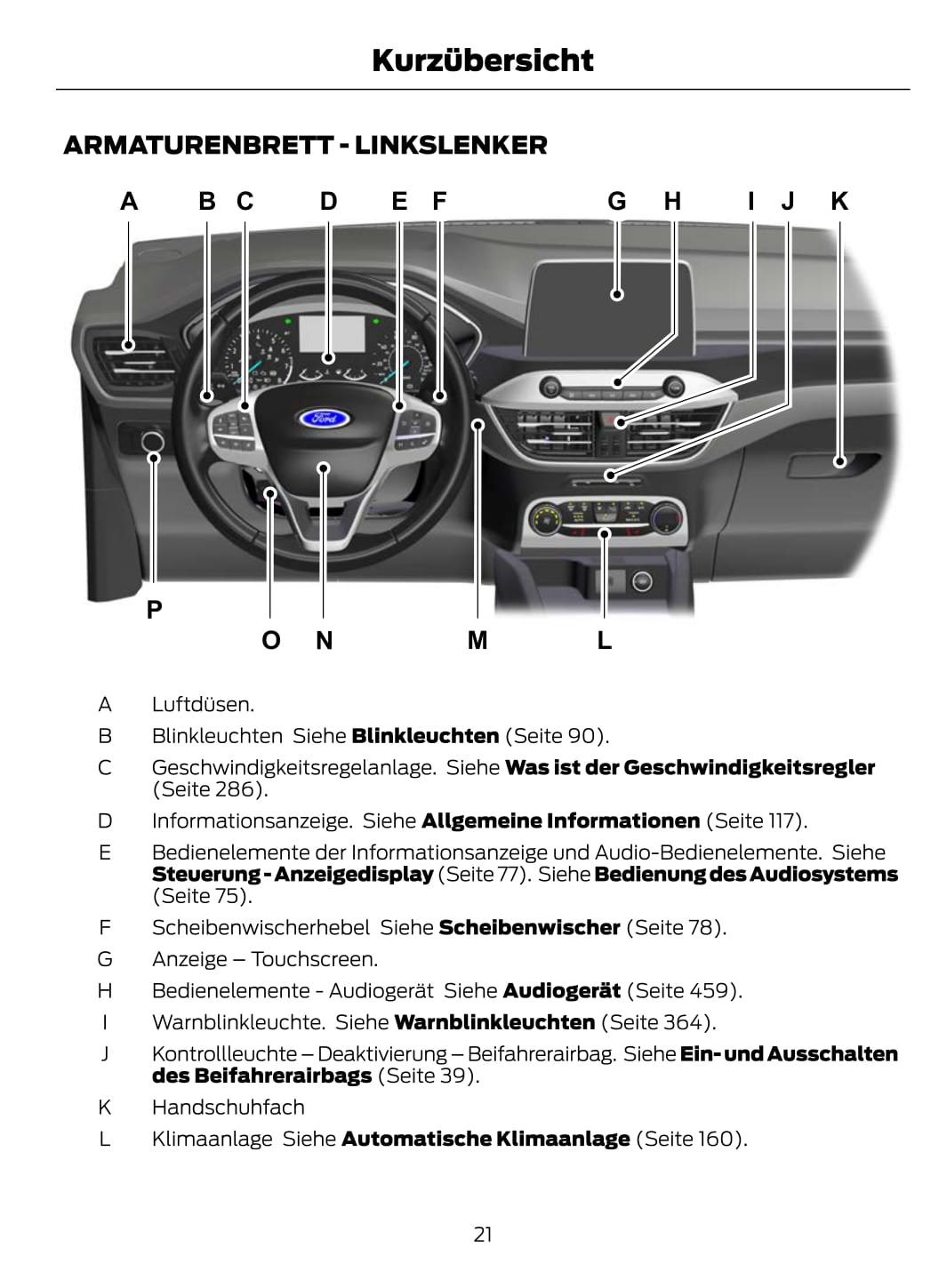 2021 Ford Kuga Gebruikershandleiding | Duits