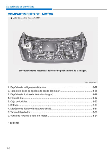 2019-2020 Hyundai i10 Owner's Manual | Spanish
