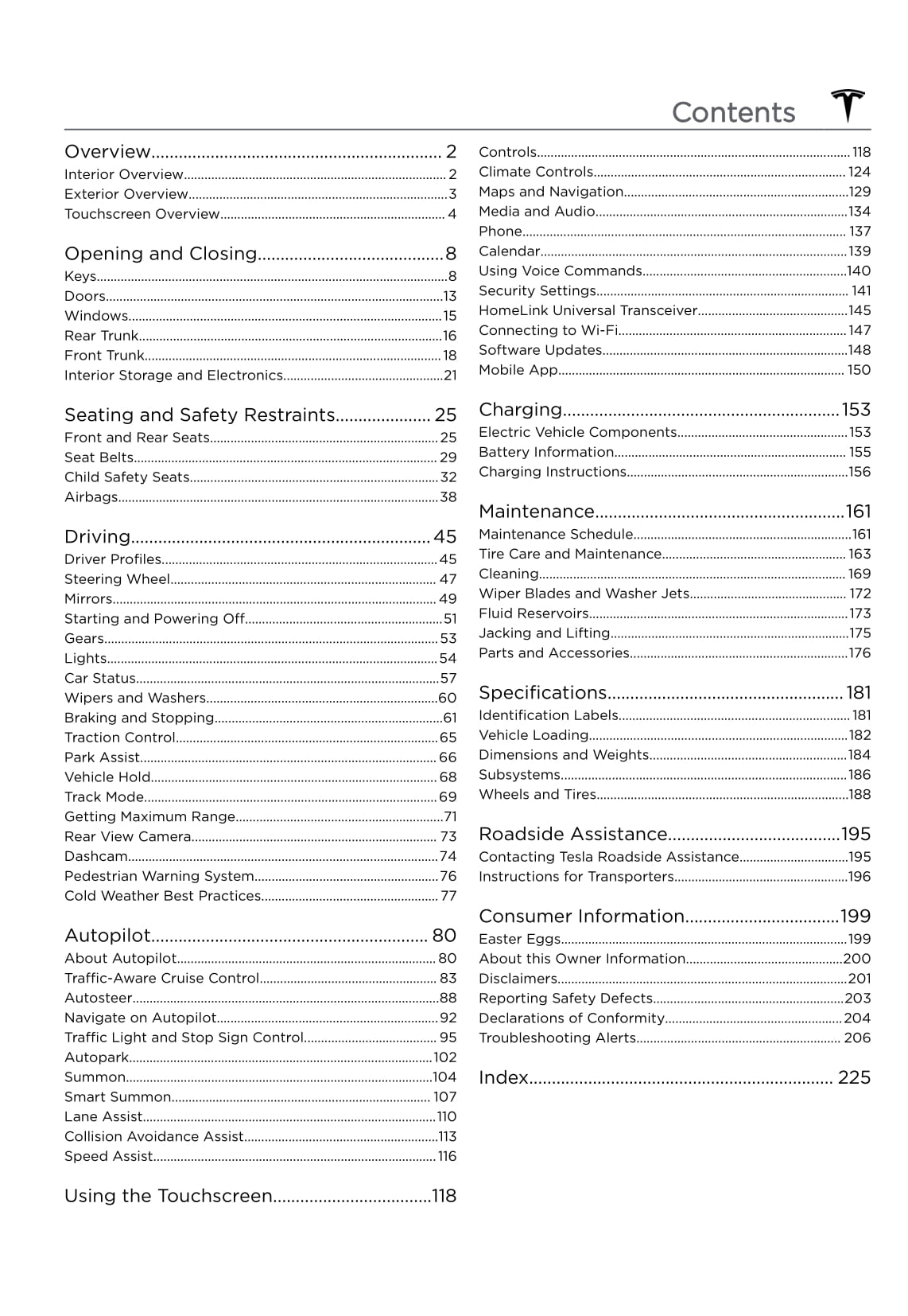 2020 Tesla Model 3 Owner's Manual | English