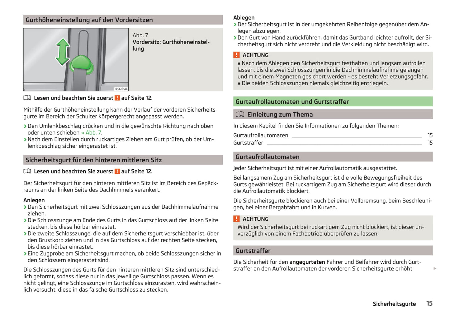 2014-2015 Skoda Roomster Gebruikershandleiding | Duits