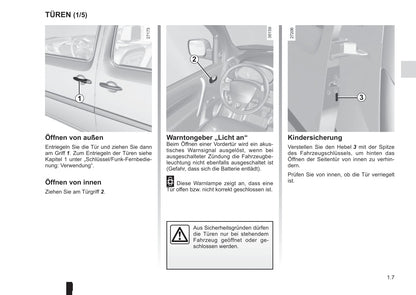 2015-2016 Renault Kangoo Owner's Manual | German