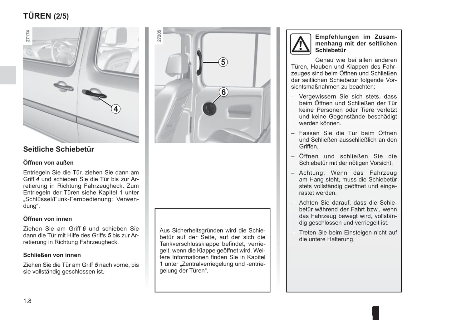 2015-2016 Renault Kangoo Owner's Manual | German