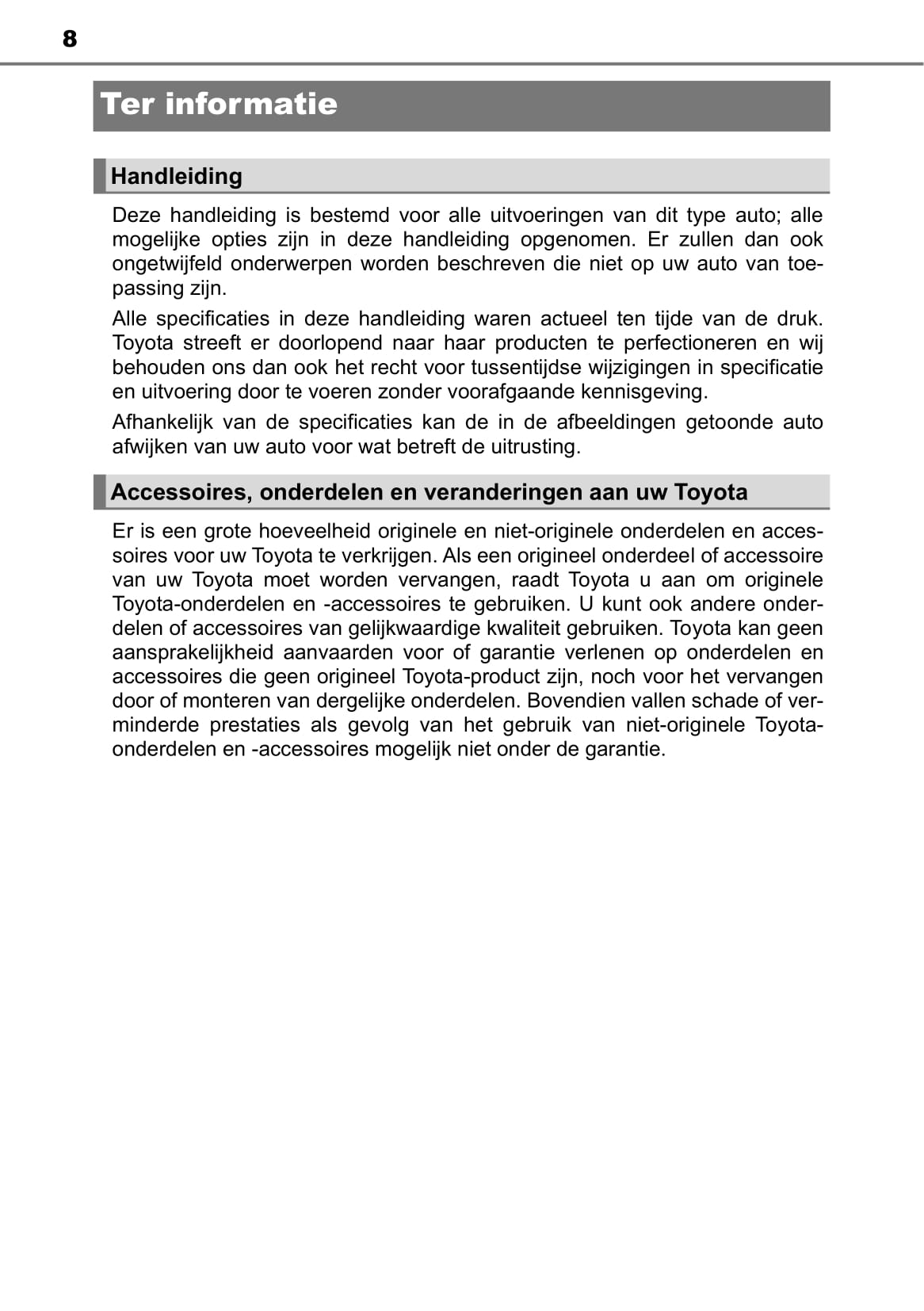 2019-2020 Toyota Hilux Manuel du propriétaire | Néerlandais
