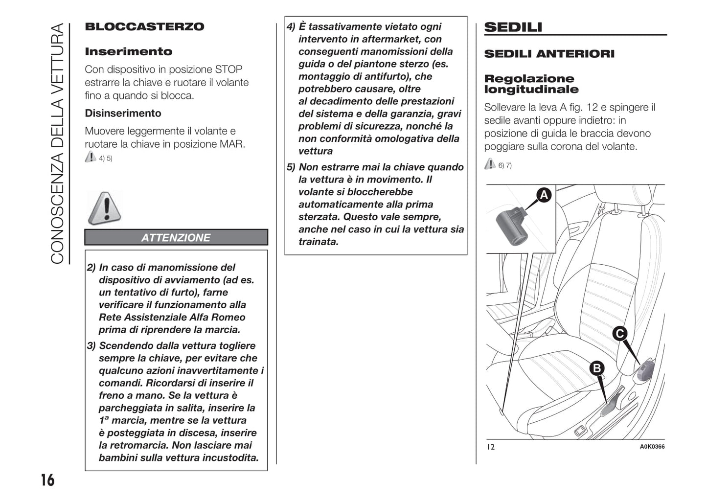 2010-2014 Alfa Romeo Giulietta Owner's Manual | Italian