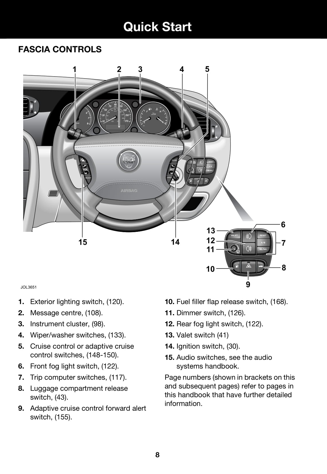 2006-2007 Jaguar XJ Gebruikershandleiding | Engels