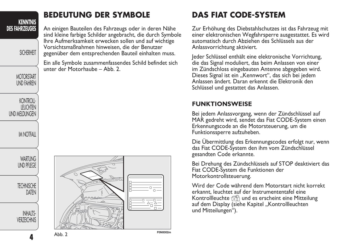 2013-2014 Fiat Ducato Euro 4 Bedienungsanleitung | Deutsch