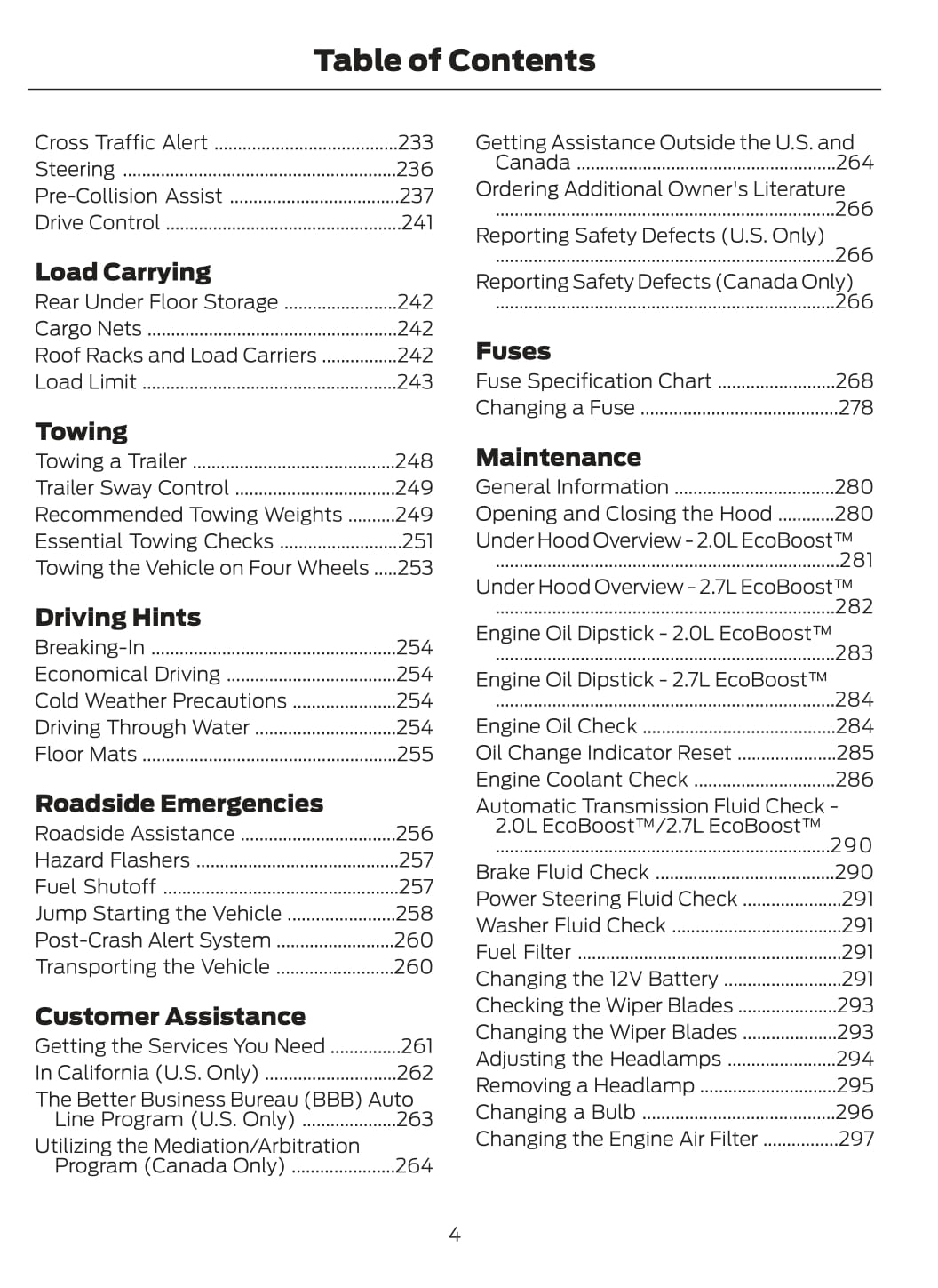 2019 Ford Edge Gebruikershandleiding | Engels