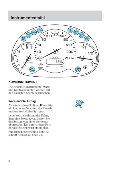 2003-2006 Ford StreetKa Owner's Manual | German